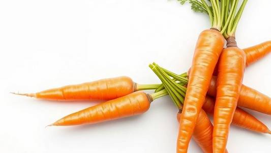 Botte de carottes fraîches.