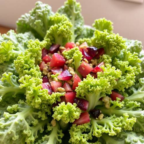 Assortiment de feuilles de chou kale frais