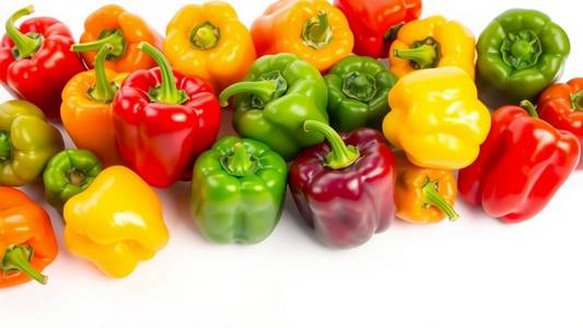 Poivrons de différentes couleurs.
